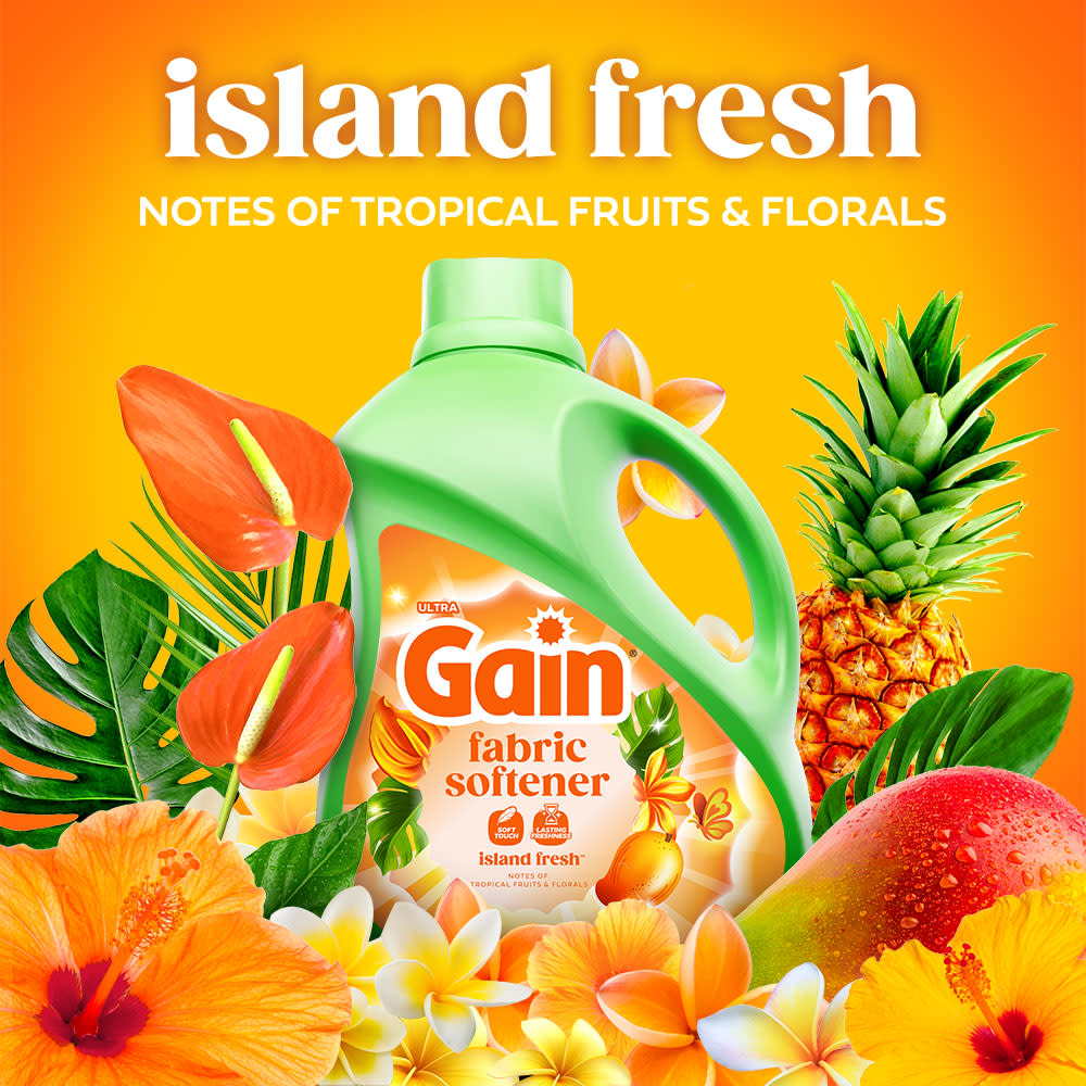 Gain Island Fresh Liquid Fabric Softener secondray image 04 scent experience tile