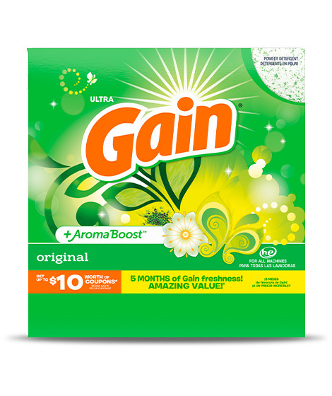 Pack of Gain Original Powder Laundry Detergent