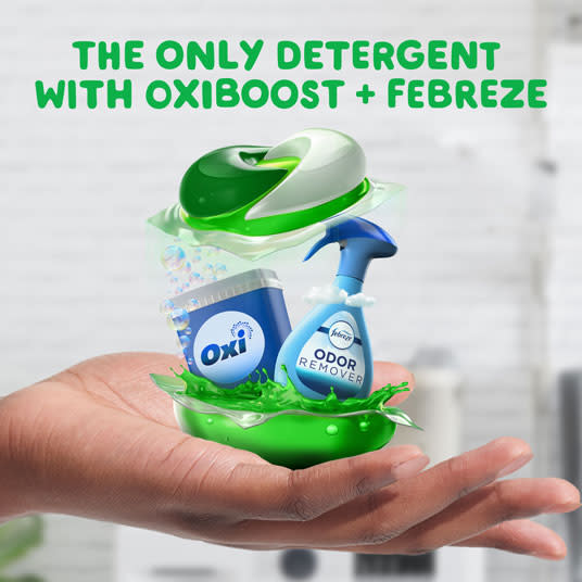 Gain+ Odor Defense Super Fresh Blast Flings Laundry Detergent with Oxiboost and febreeze