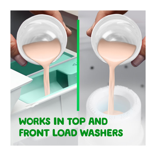 Gain Sunflower Fresh Fabric Softener works in top and front load washers