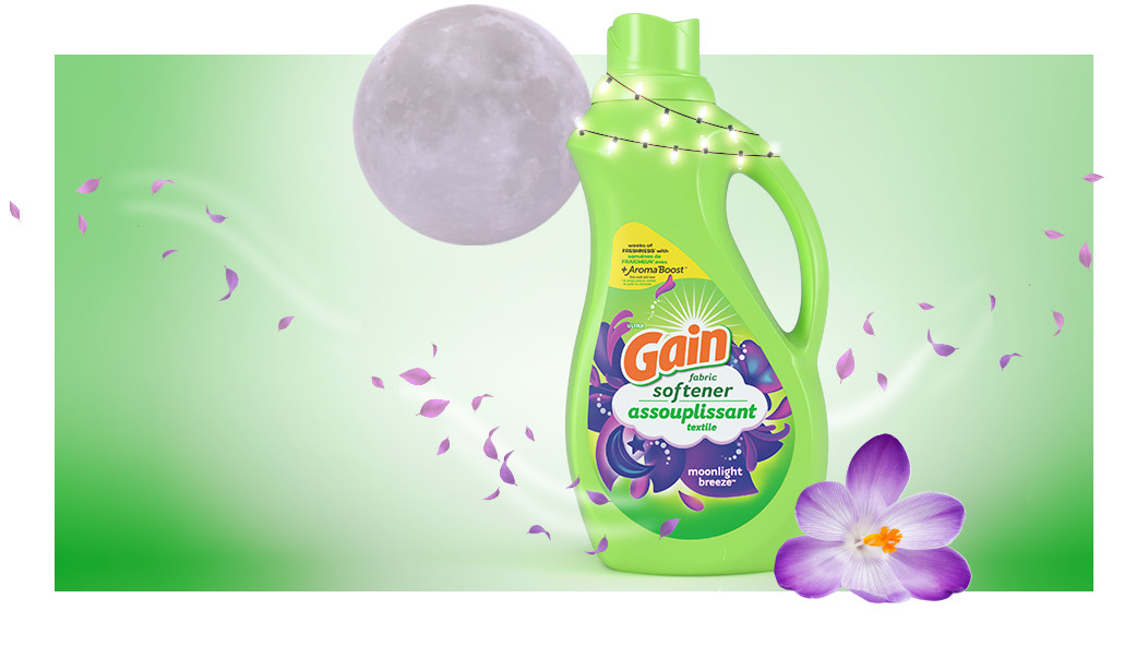 Scent experience of Gain Moonlight Breeze Fabric Softener Laundry Detergent