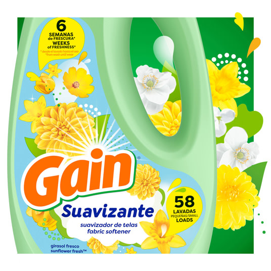 Gain Sunflower Fresh Fabric Softener front of package