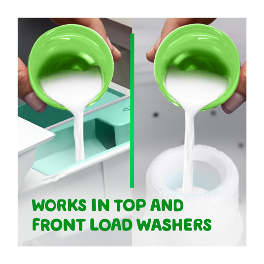 Gain+Odor Defense Super Fresh Blast Fabric Softener works in top and frond load washers