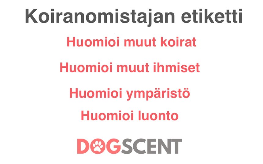 Koiranomistajan etiketti