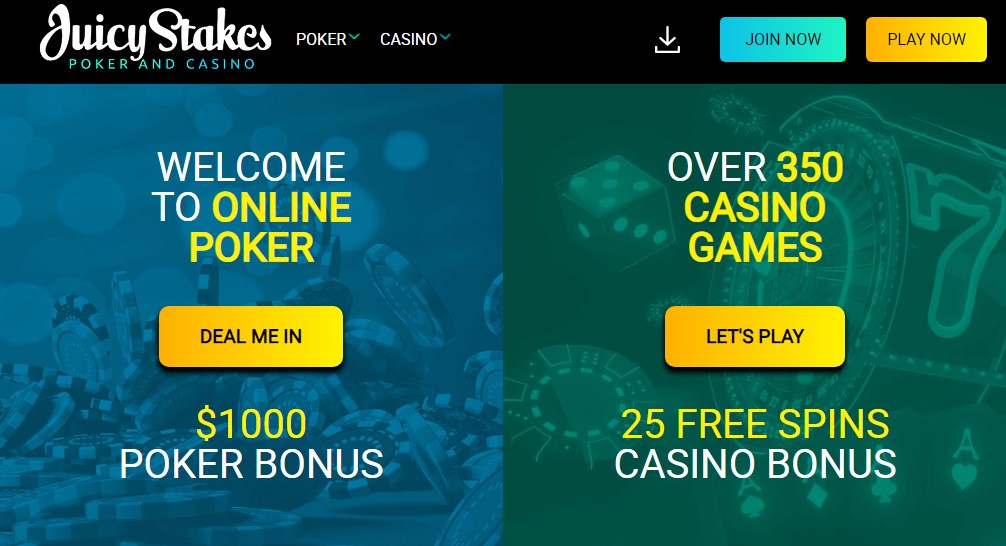 Juicy Stakes Online Poker & Casino Games