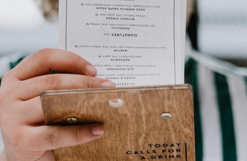 Wine menu design thumbnail