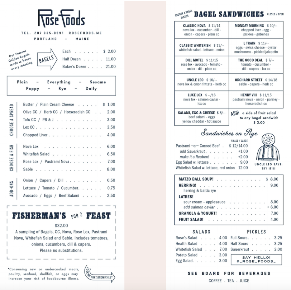 Menu Menu