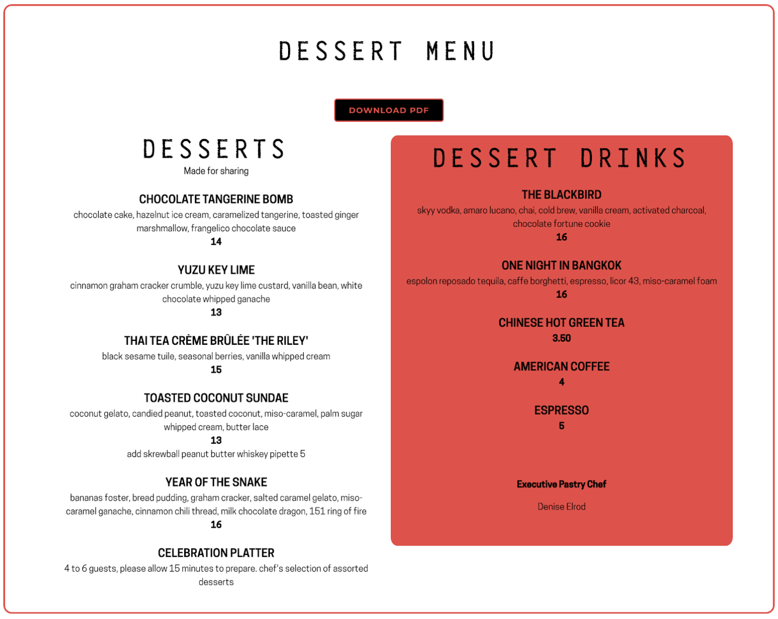 Menu 3 Menu 3