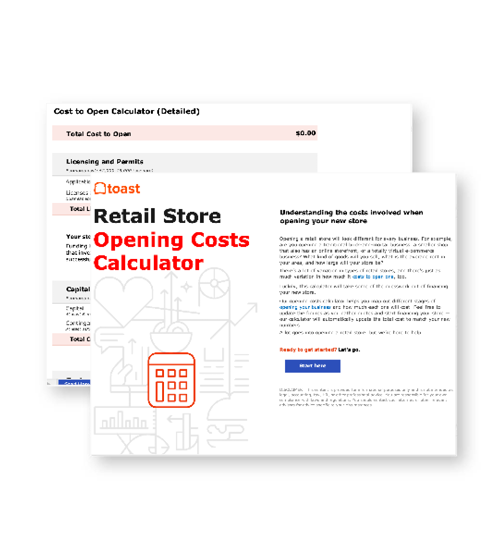 Retail store opening costs calculator thumbnail