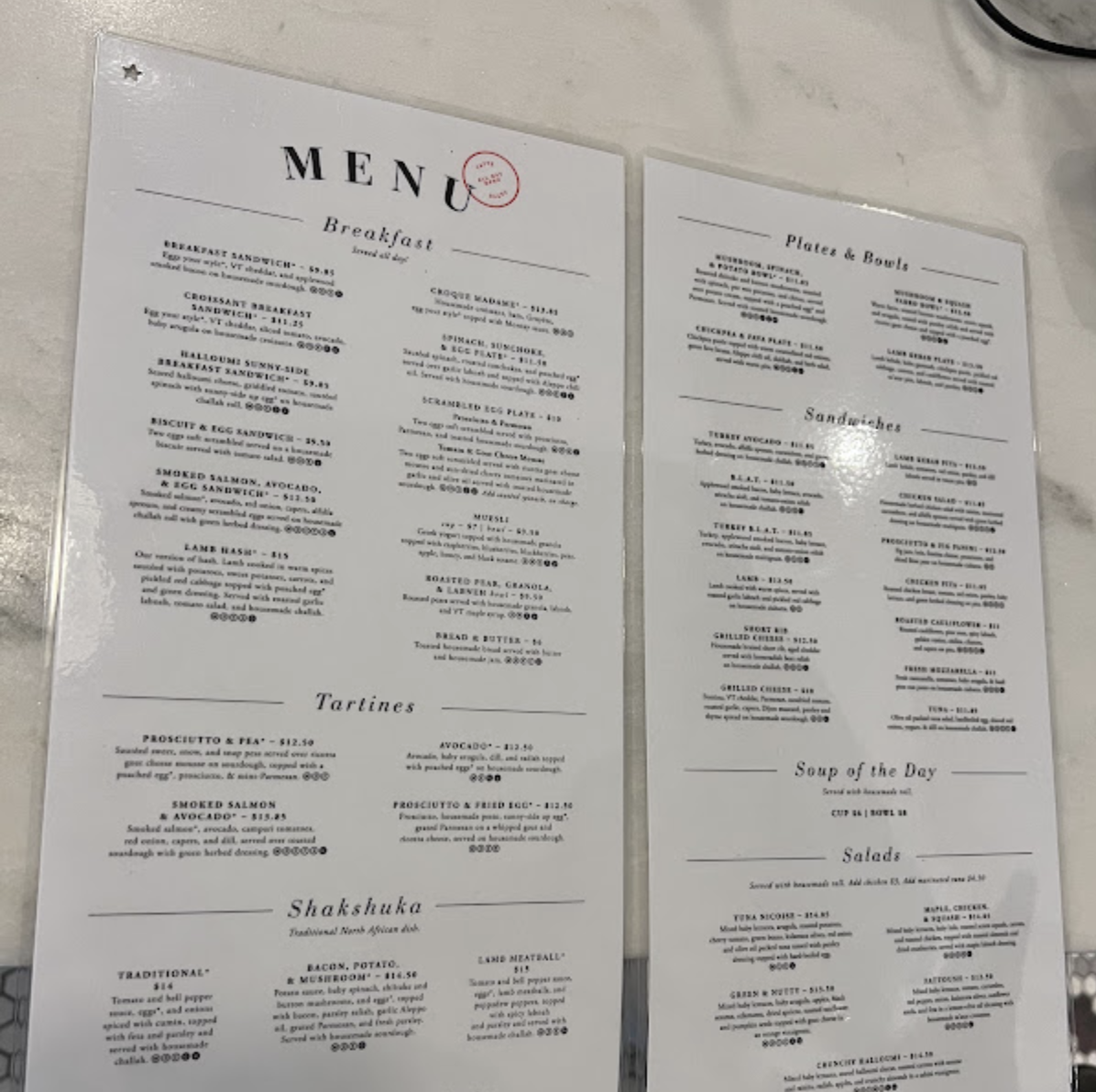 Menu 6 Menu 6