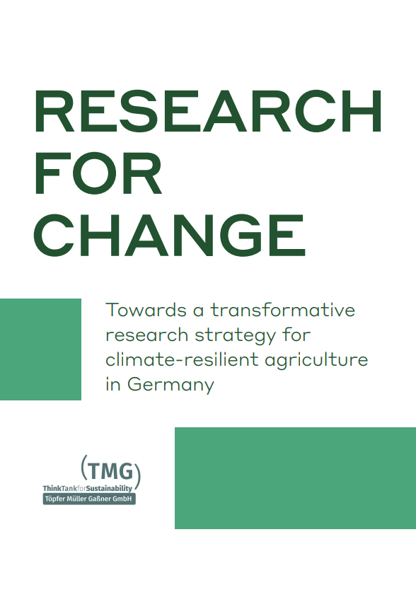 Research for Change: Towards a transformative research strategy for climate-resilient agriculture in Germany