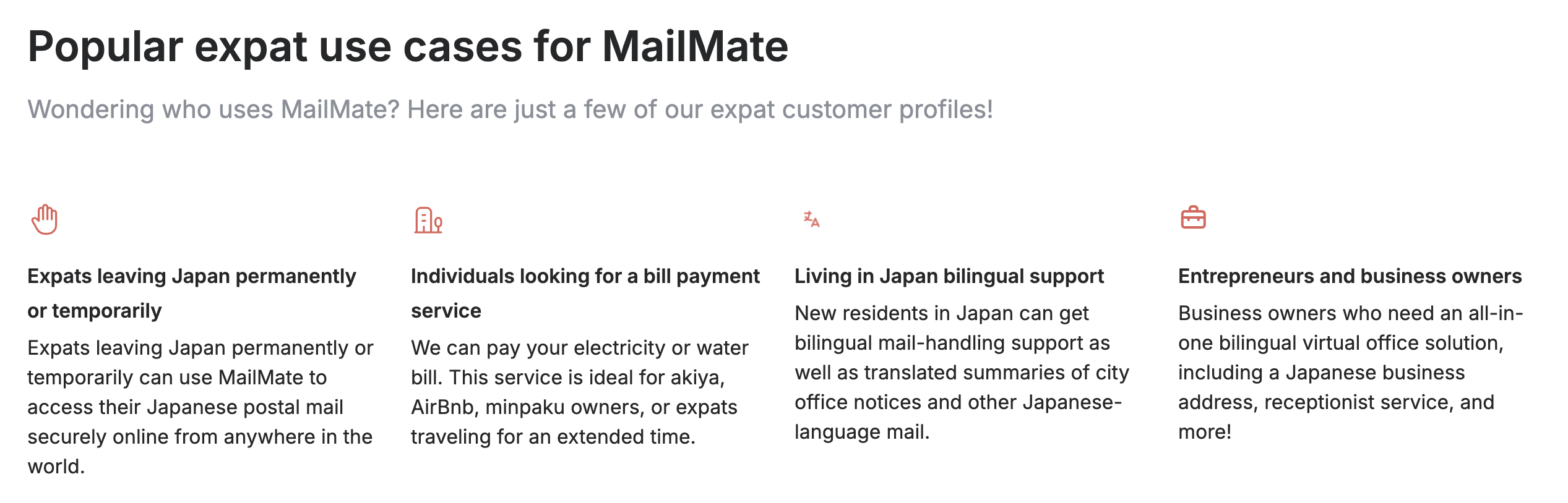 Popular expat use of mailmate