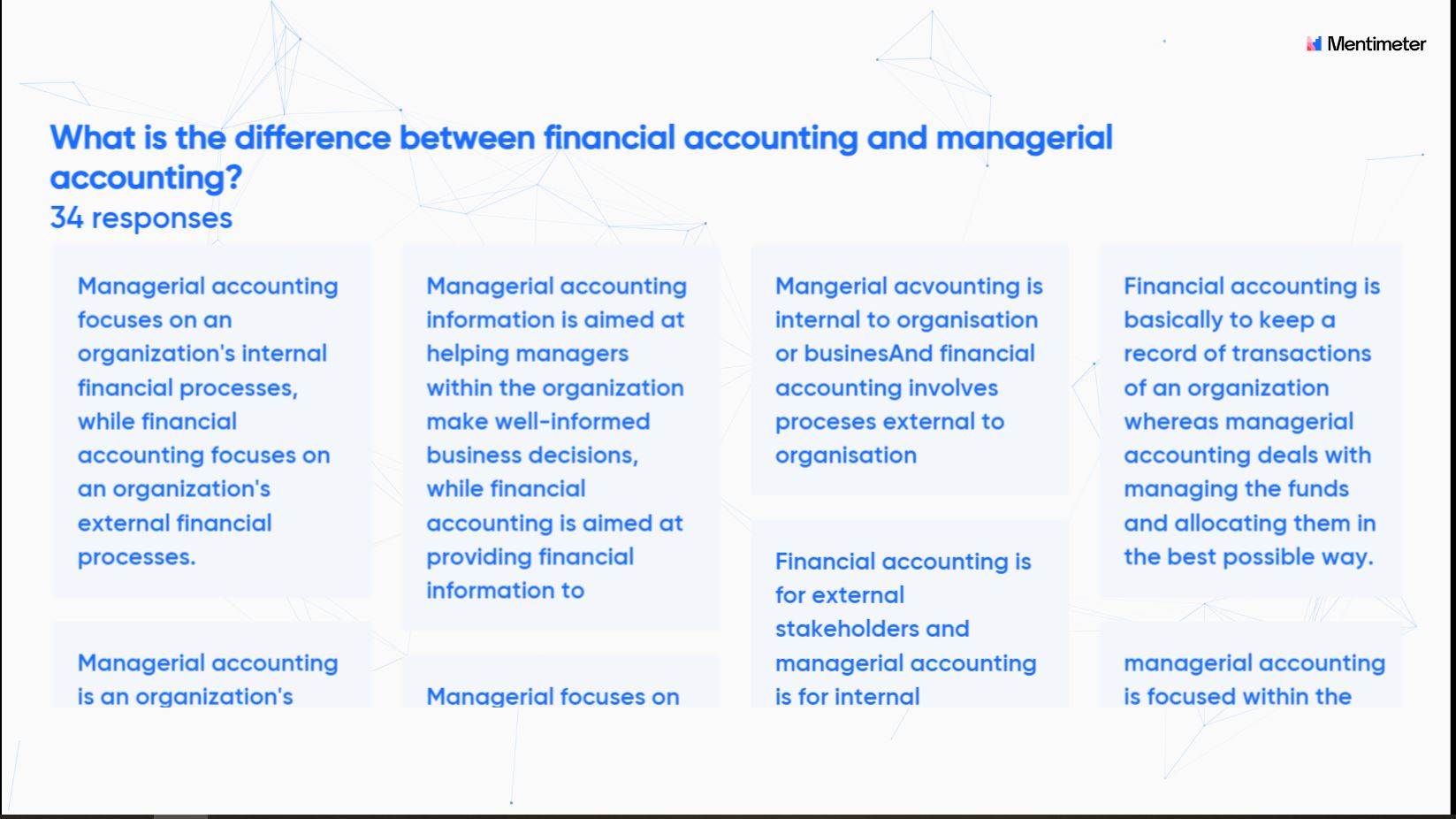Whats the difference between Fin ACCT and MGMT ACCT