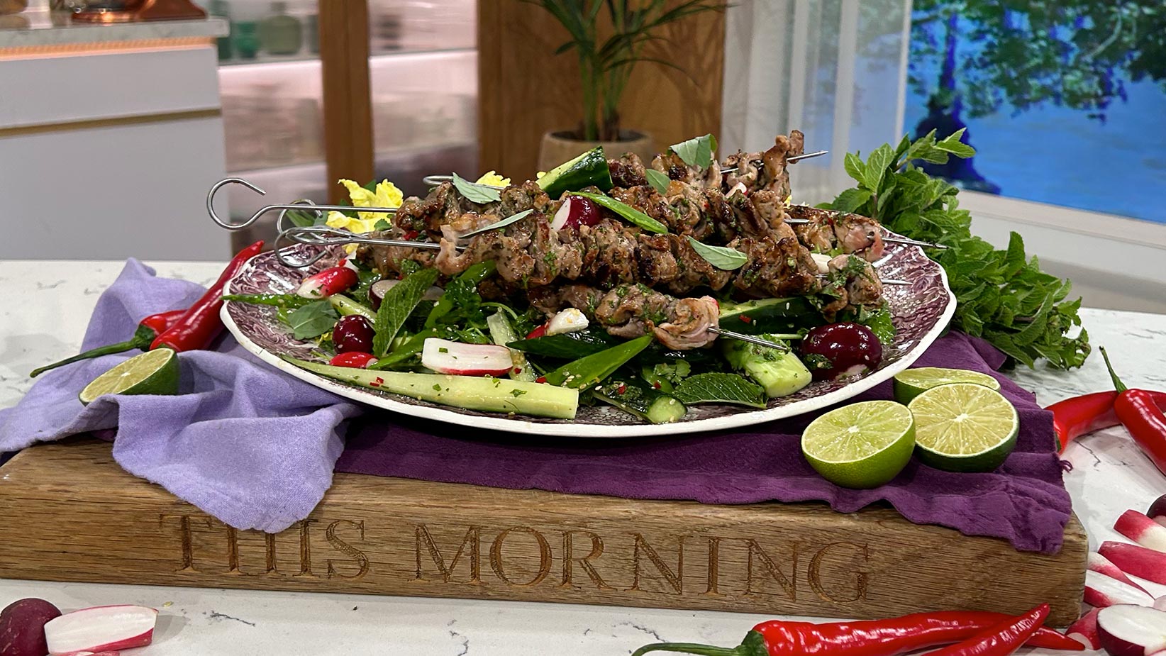 Donal Skehans Sticky Bbq Pork With A Summer Salad This Morning