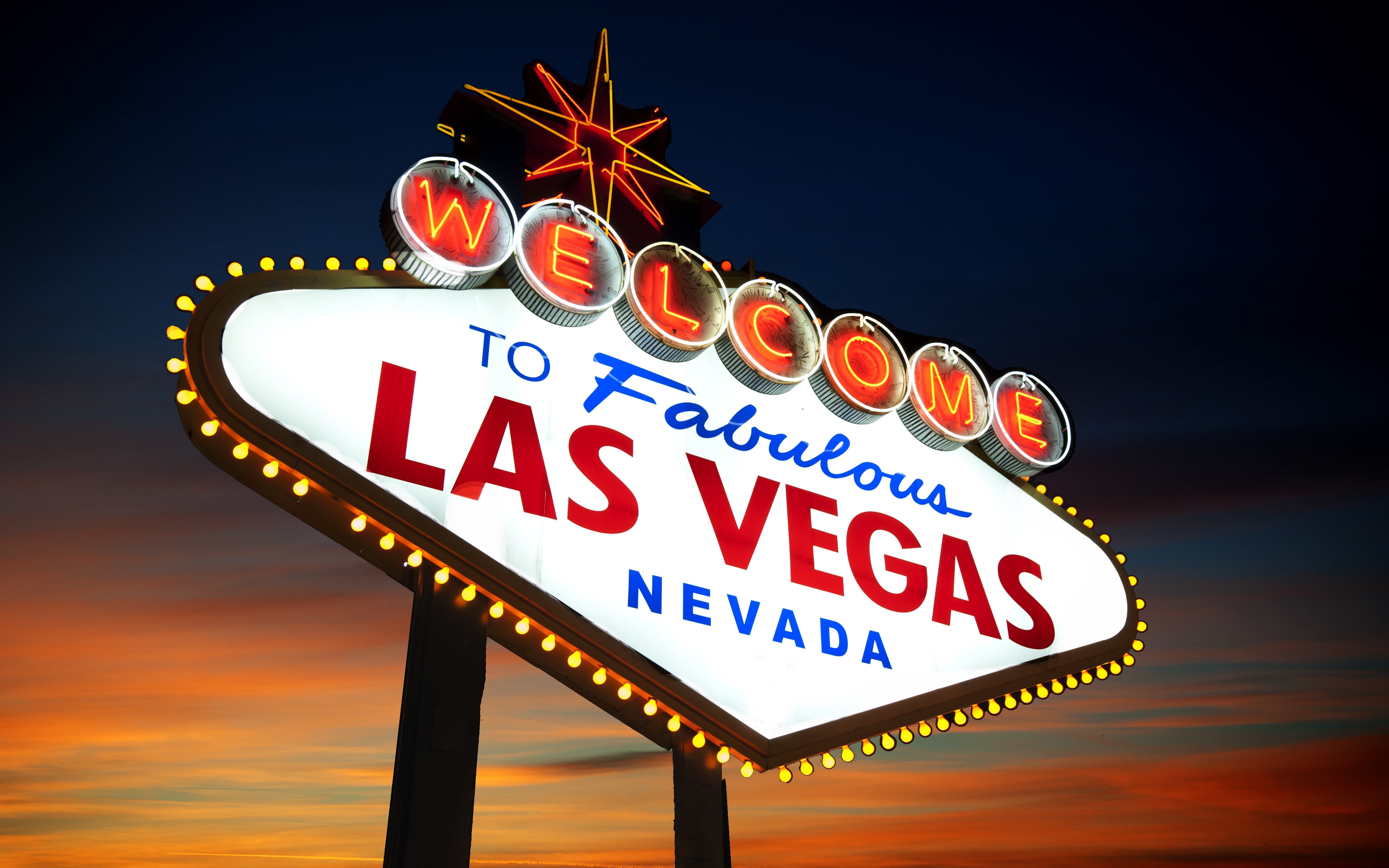 An image of the Welcome to the Fabulous Las Vegas sign in Las Vegas, Nevada
