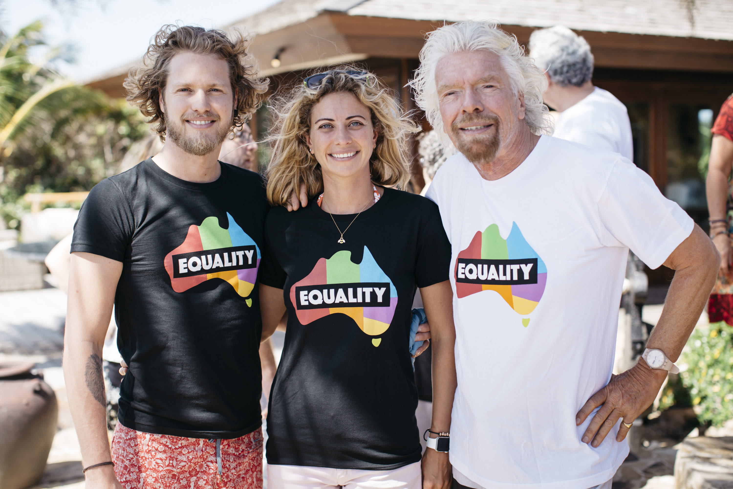 Holly Branson, Sam Branson and Richard Branson