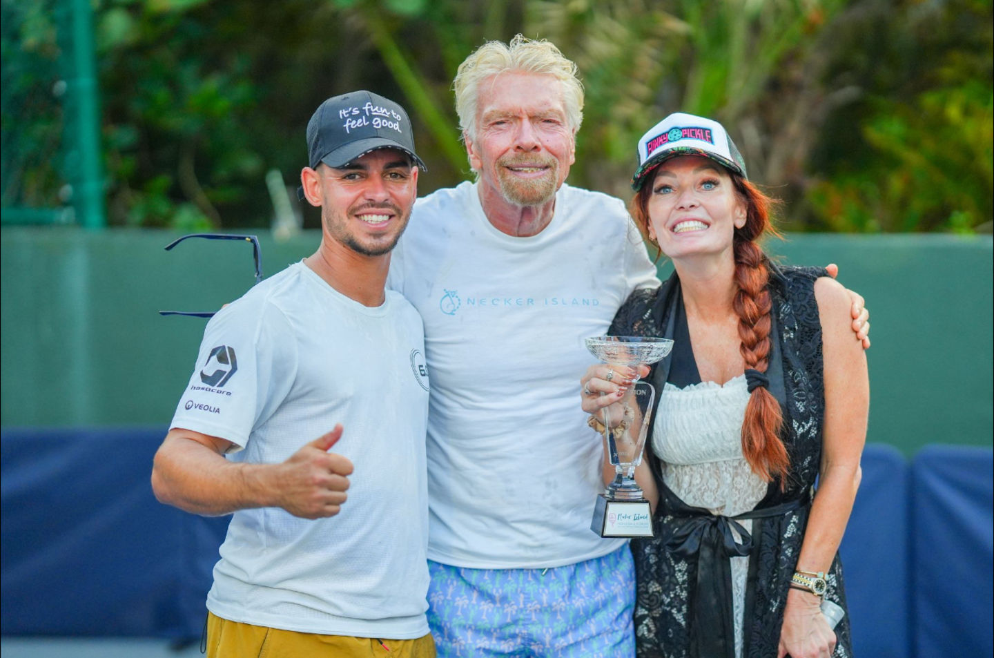 Richard Branson at the 2024 Necker Island Pickleball Forum