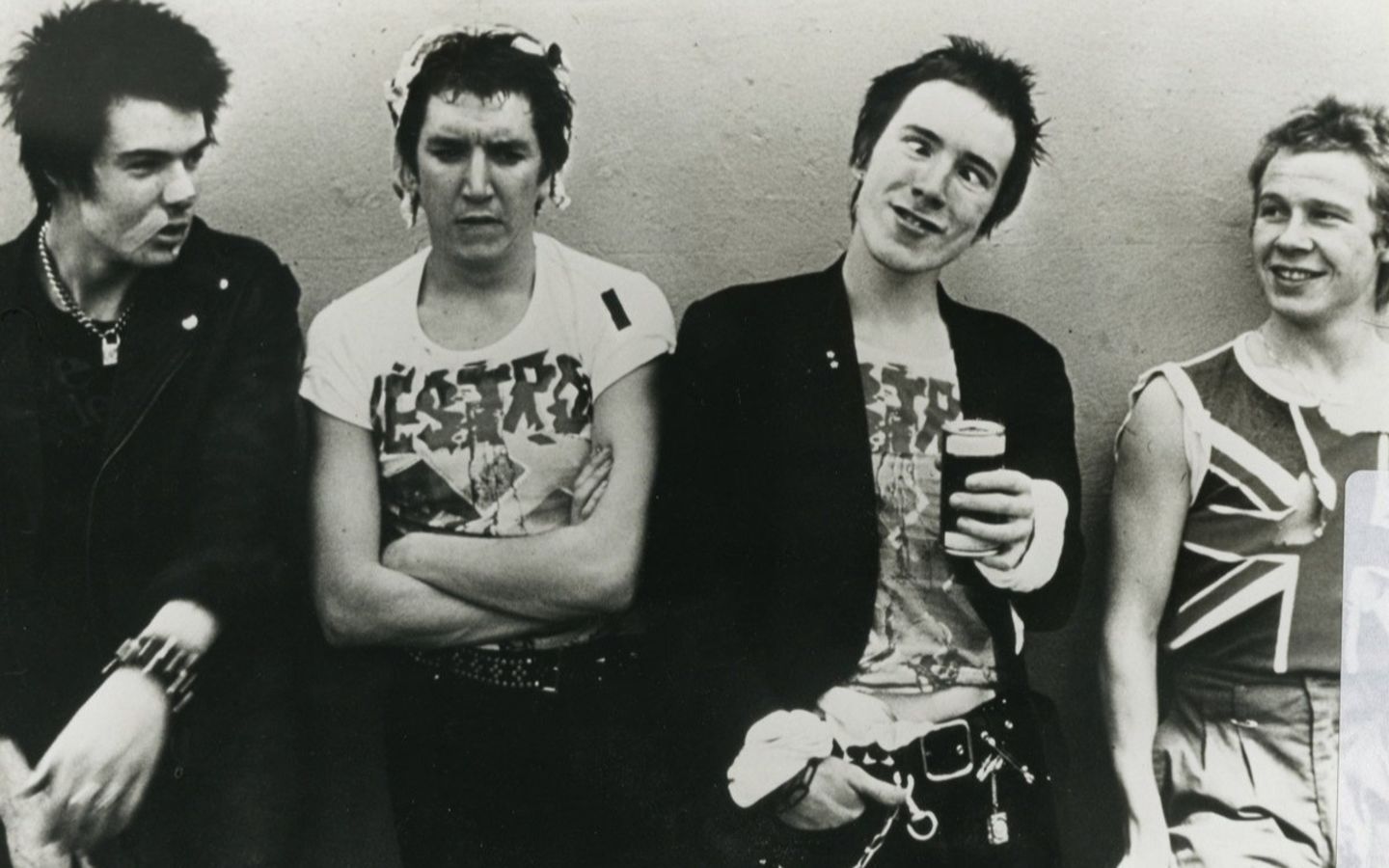 The Sex Pistols stood together