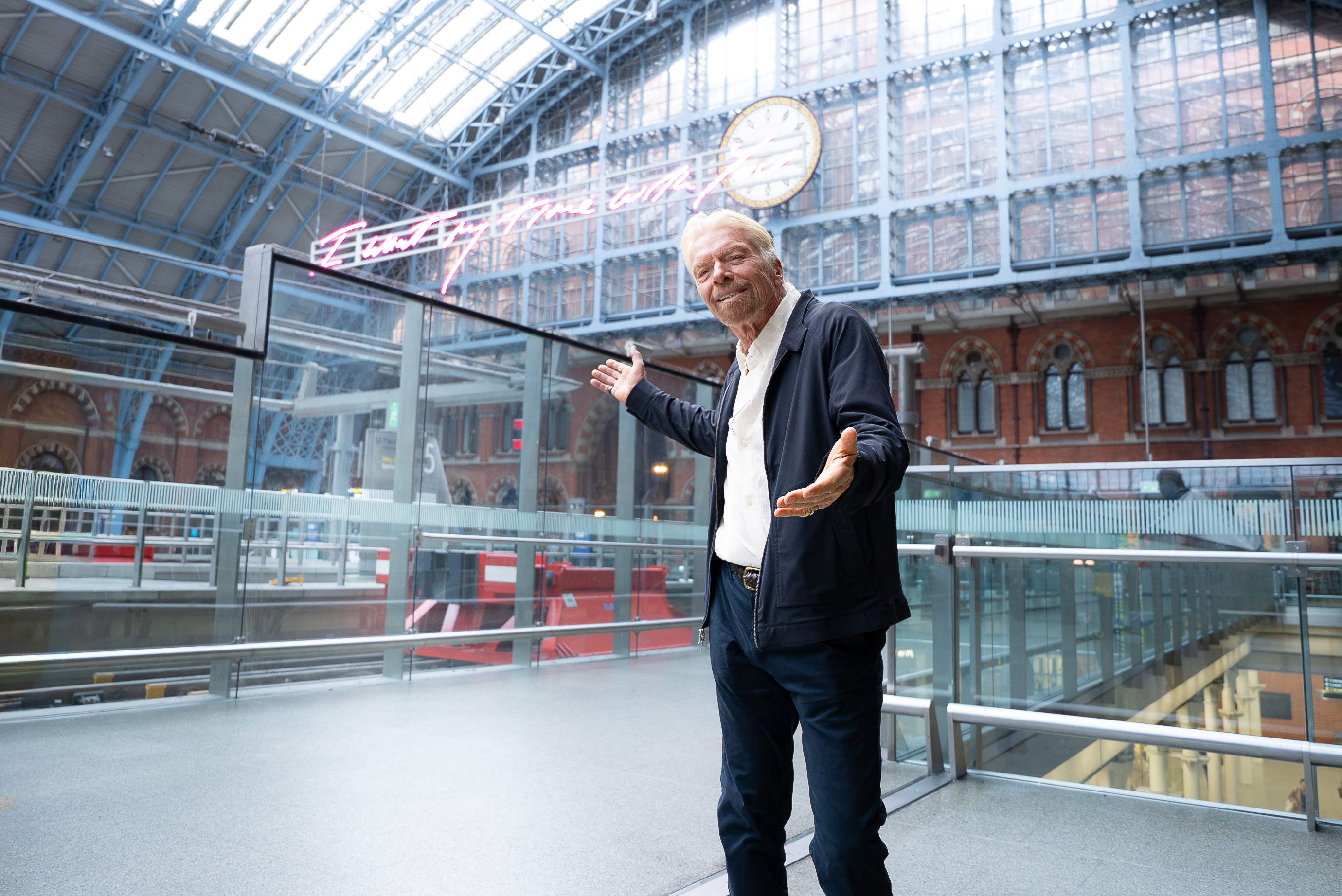 Richard Branson - St Pancras trains announcement