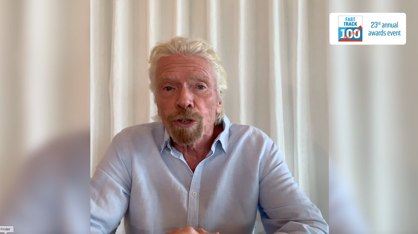 Richard Branson laughing