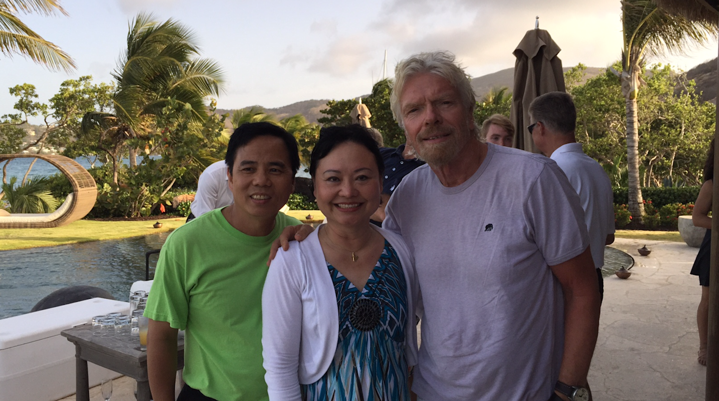 Richard Branson and Kim Phuc - more than Napalm Girl