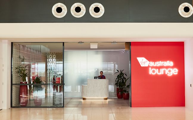 Entrance to Virgin Australia's Adelaide Lounge Entrance to Virgin Australia's Adelaide Lounge