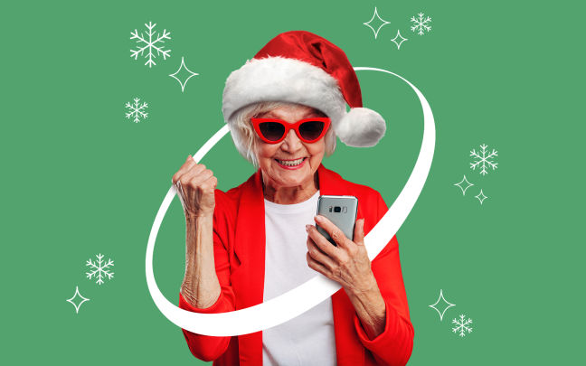 Image of Mrs Claus winning one million points.