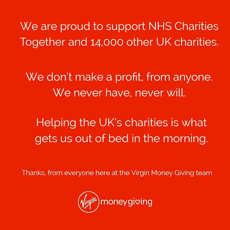 Image from Virgin Money Giving