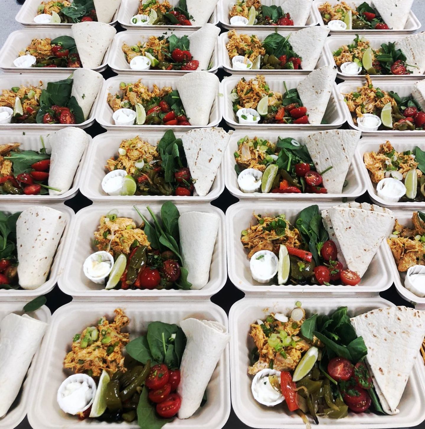 Vital Meals boxed and ready to be delivered through London