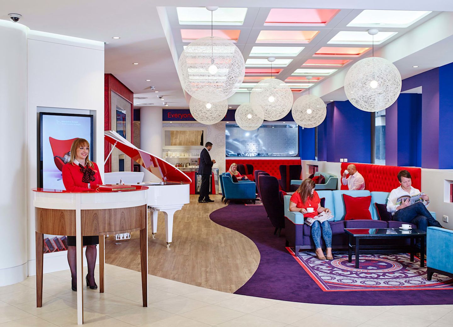 A Virgin Money lounge