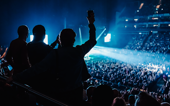 Image of crowd watching stage inside O2 Arena Image of crowd watching stage inside O2 Arena