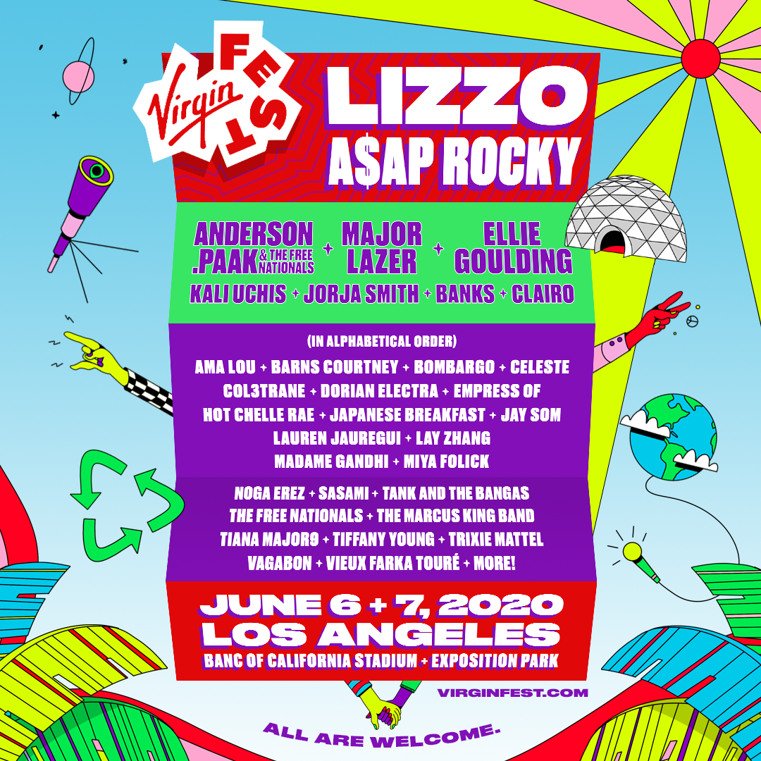 The lineup for Virgin Fest 2020