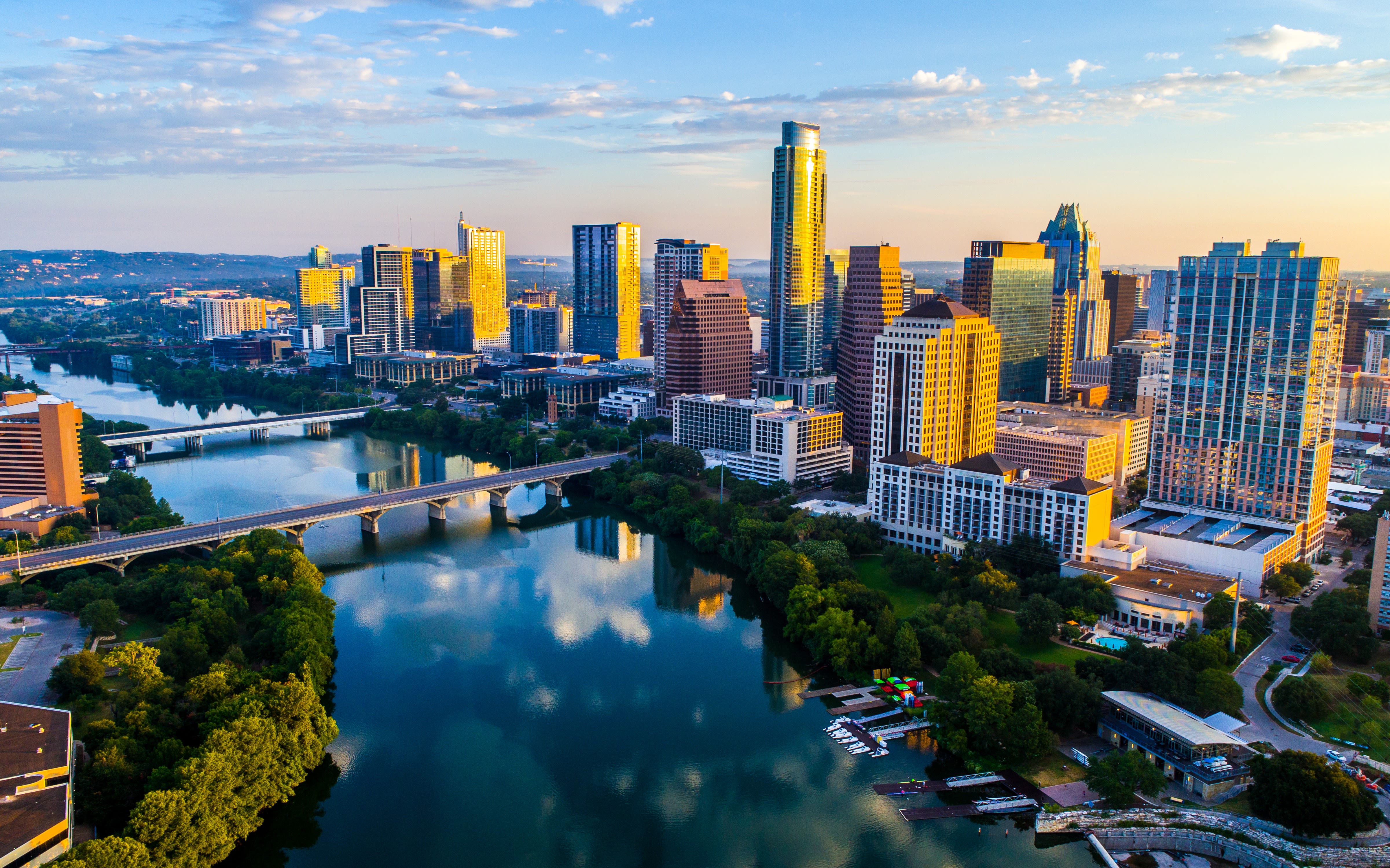 An image of the skyline in Austin