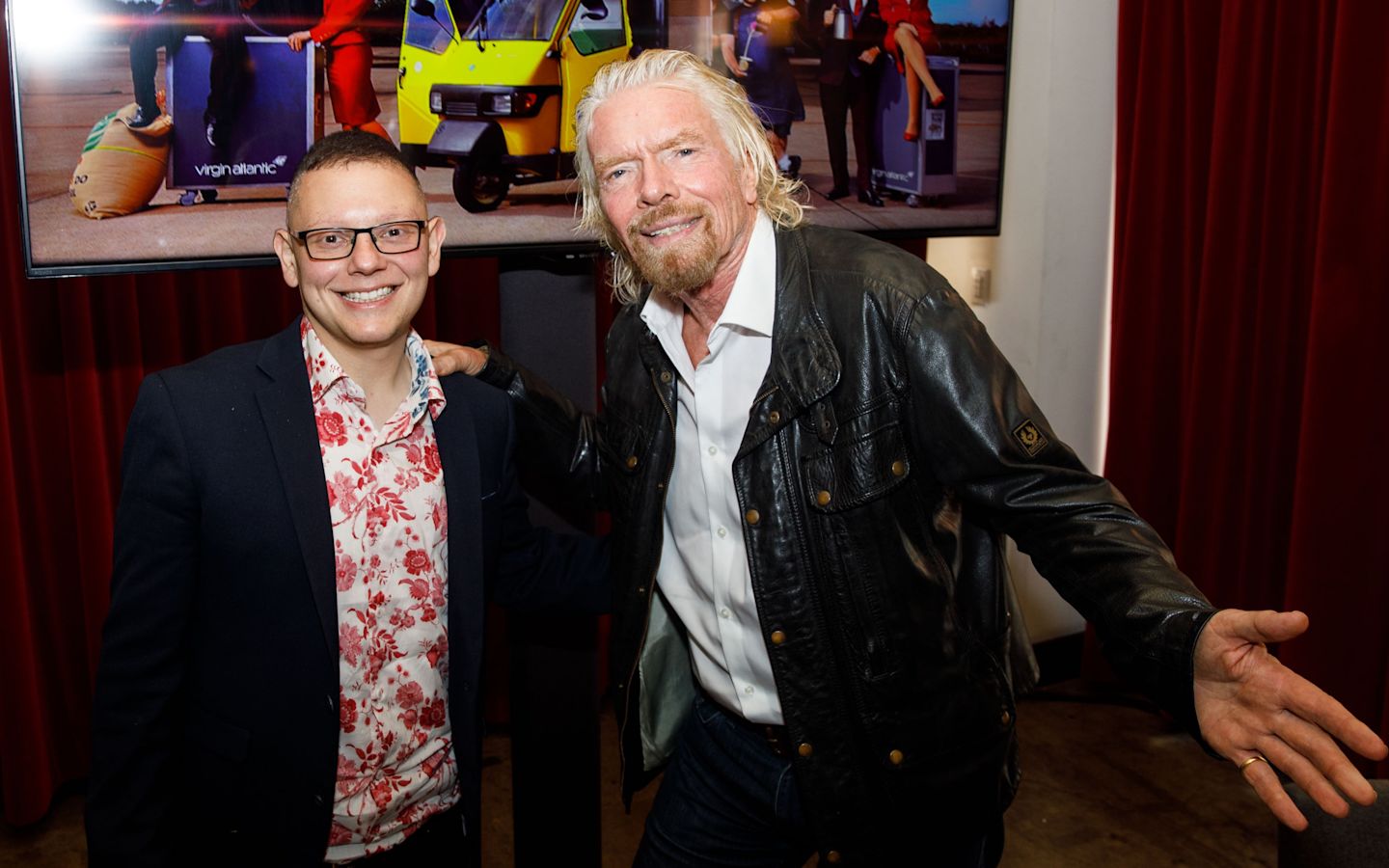 Change Please founder Cemal Ezel with Richard Branson
