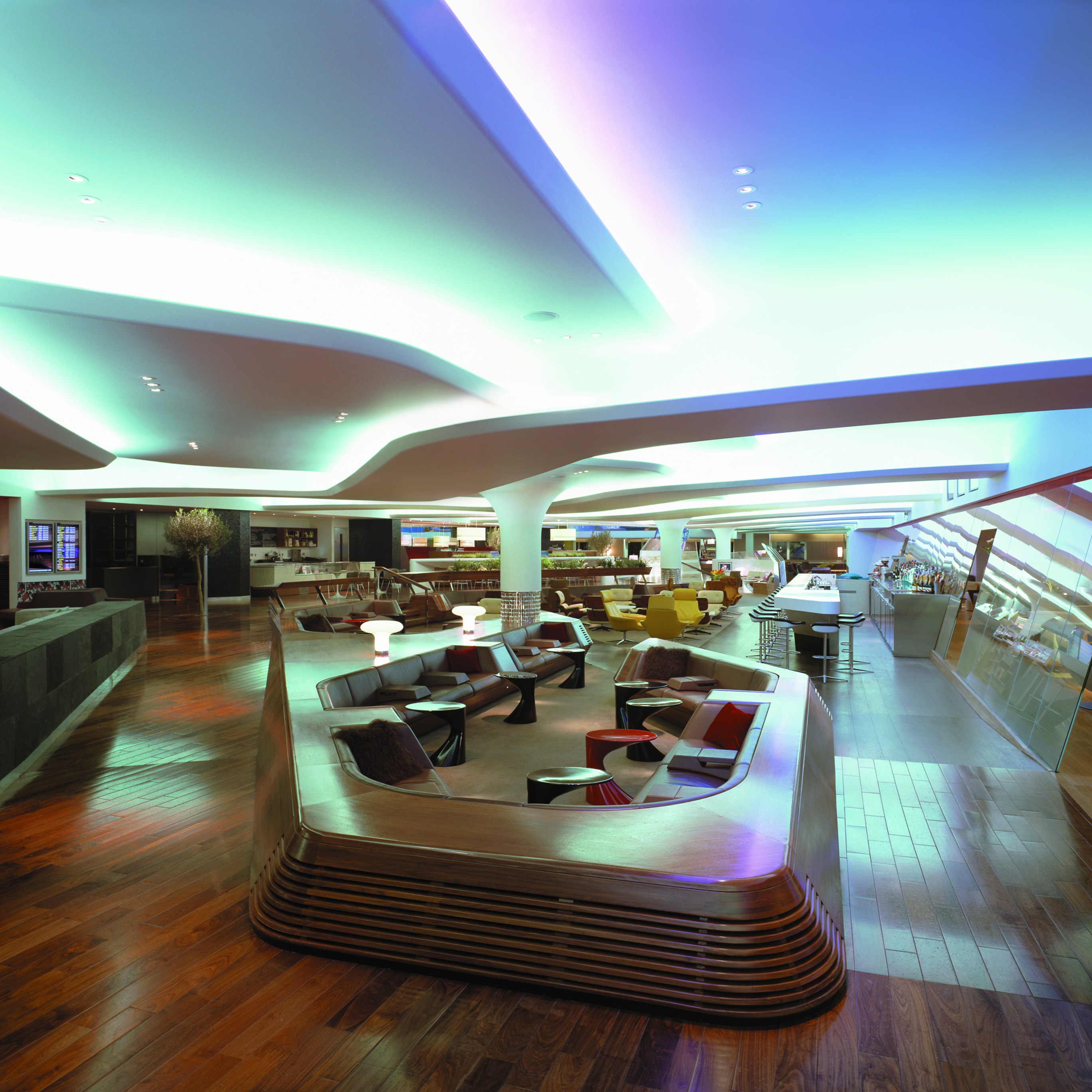 An image of Virgin Atlantic's first class lounge 