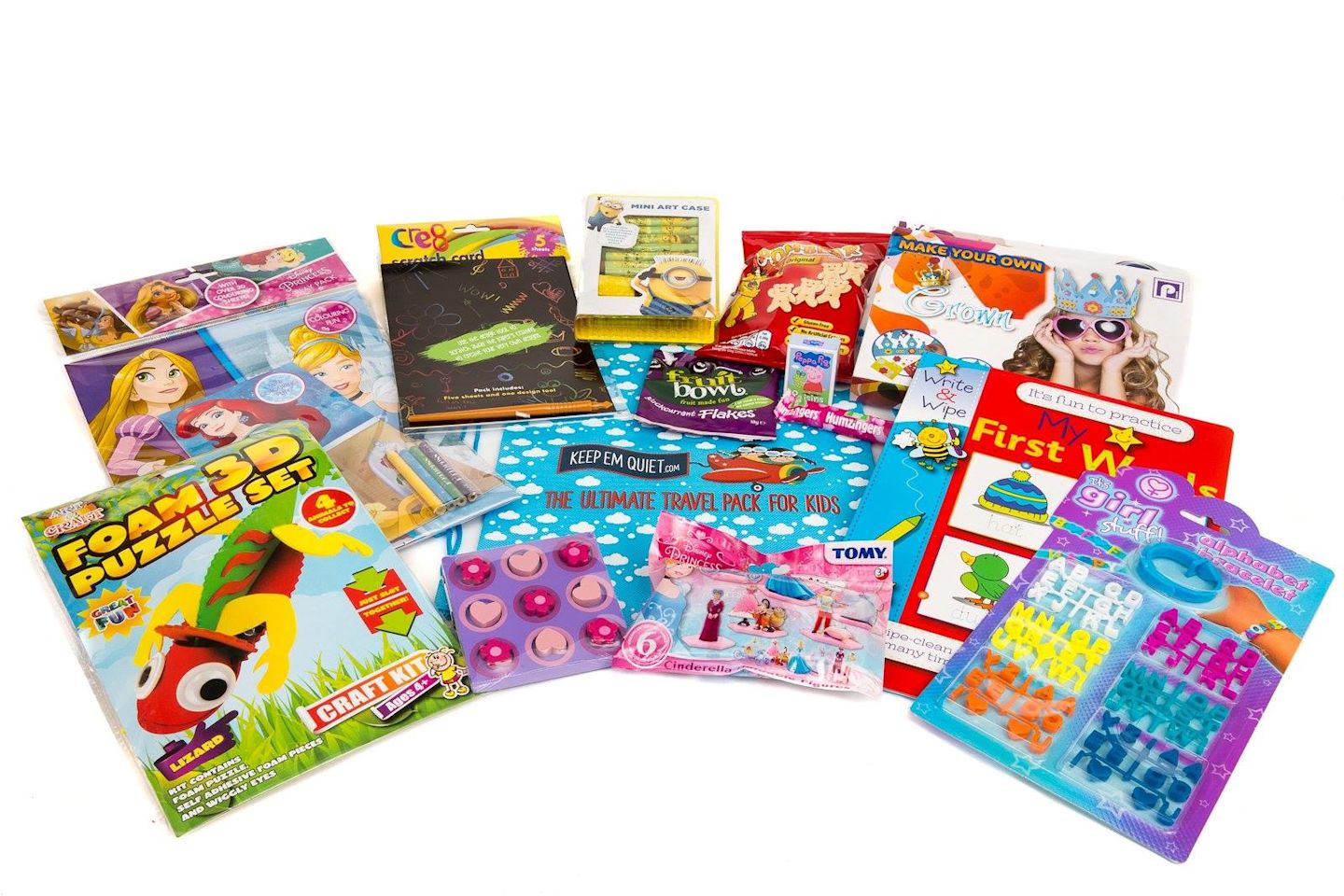 Keep Em Quiet kids entertainment pack for flights