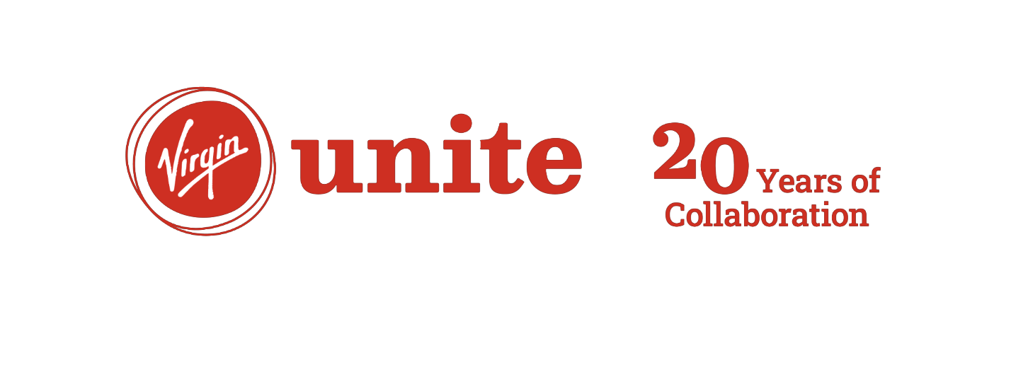 Virgin Unite - 20 year anniversary logo