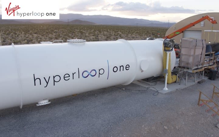 Virgin Hyperloop's testing facility