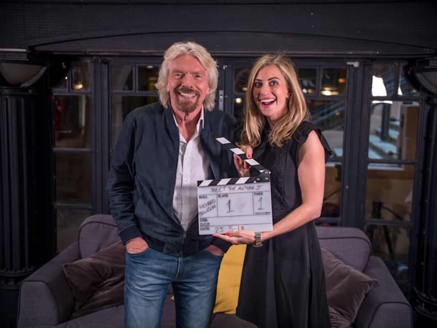 Richard and Holly Branson smiling together