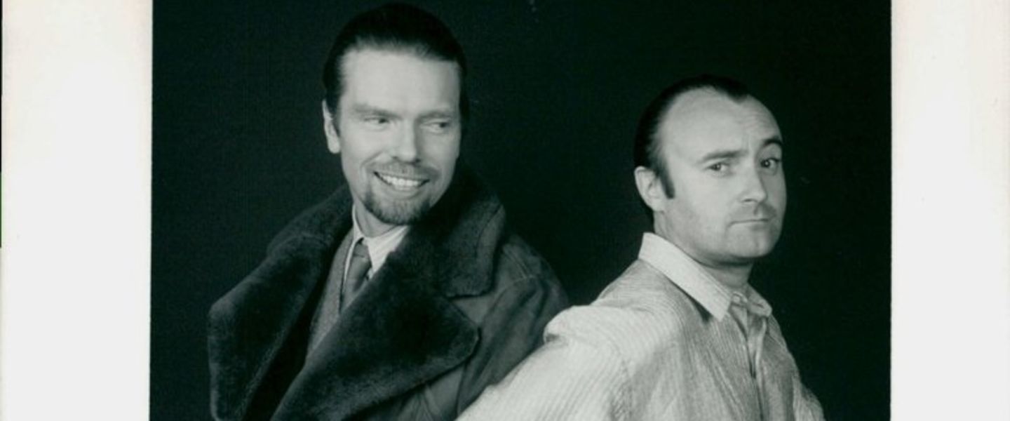 Richard Branson with Phil Collins