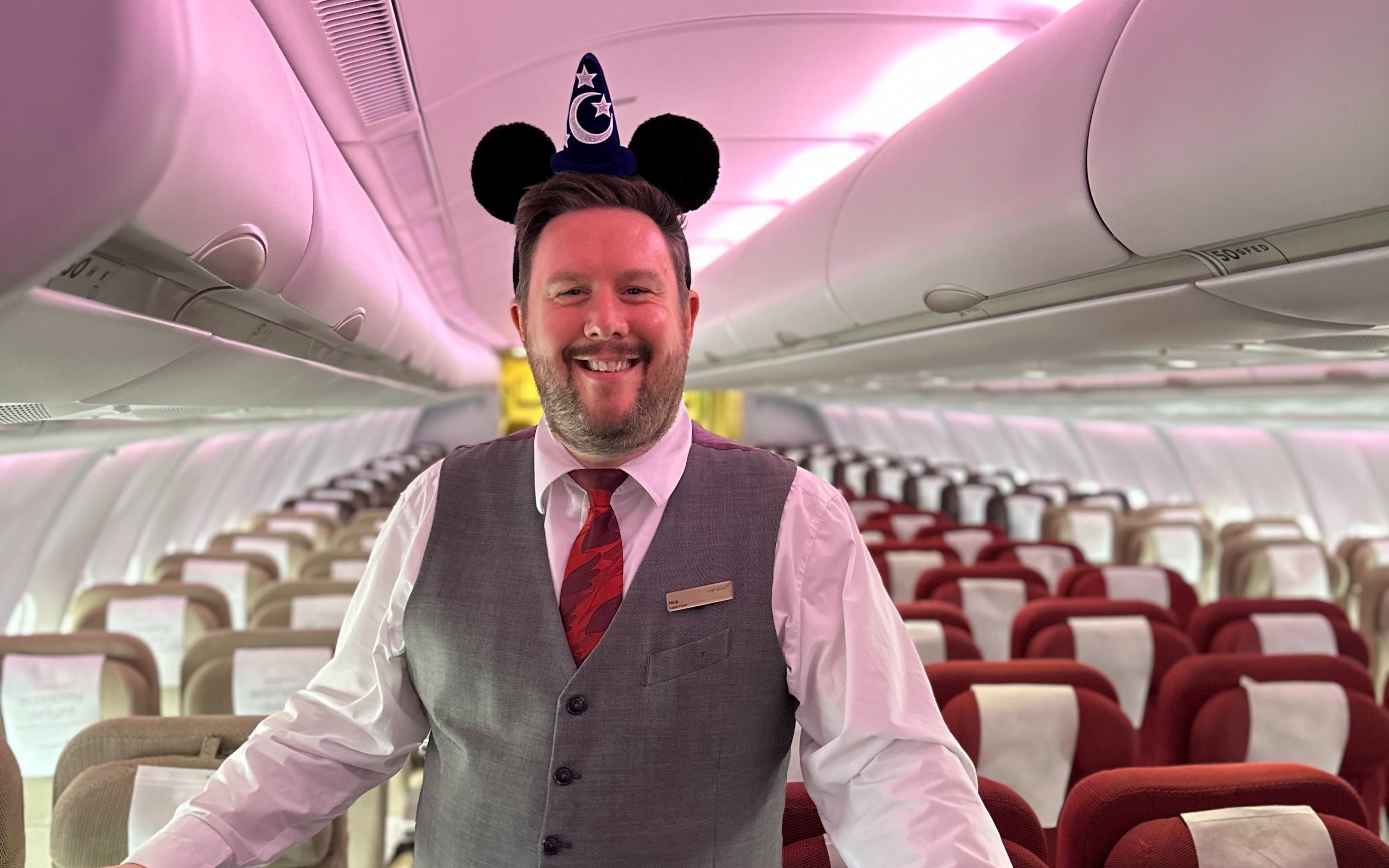 An image of Nick, cabin crew with Virgin Atlantic