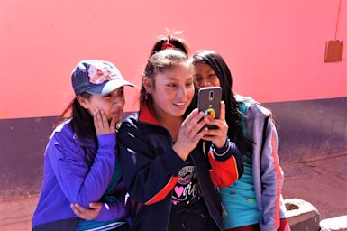 Girls mapping - GAL (Global Active Learning) School in Peru empowering students to develop projects for social good using OpenStreetMap, and other digital tools.