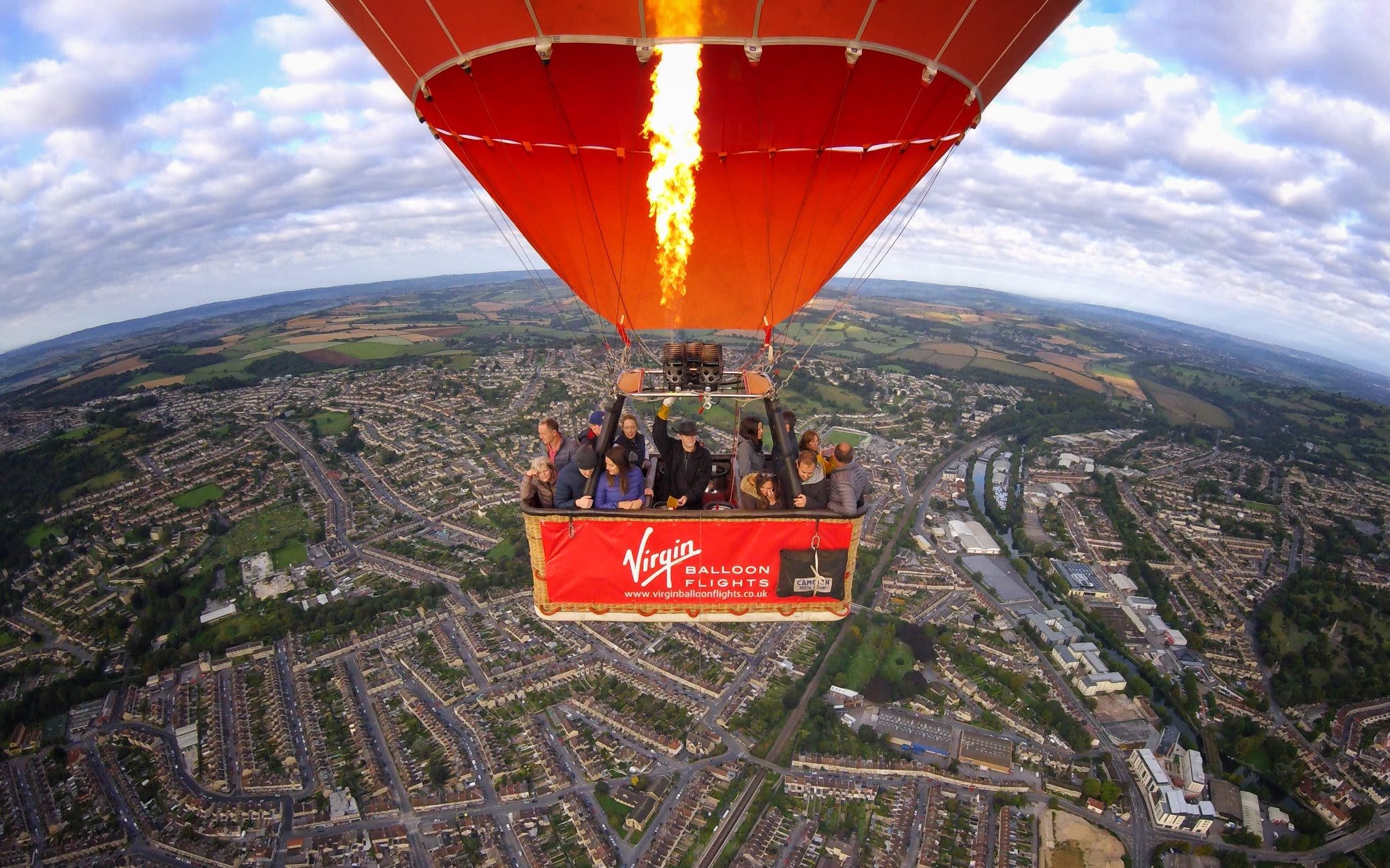 Virgin Balloons flight group hot air balloon photo from 2019