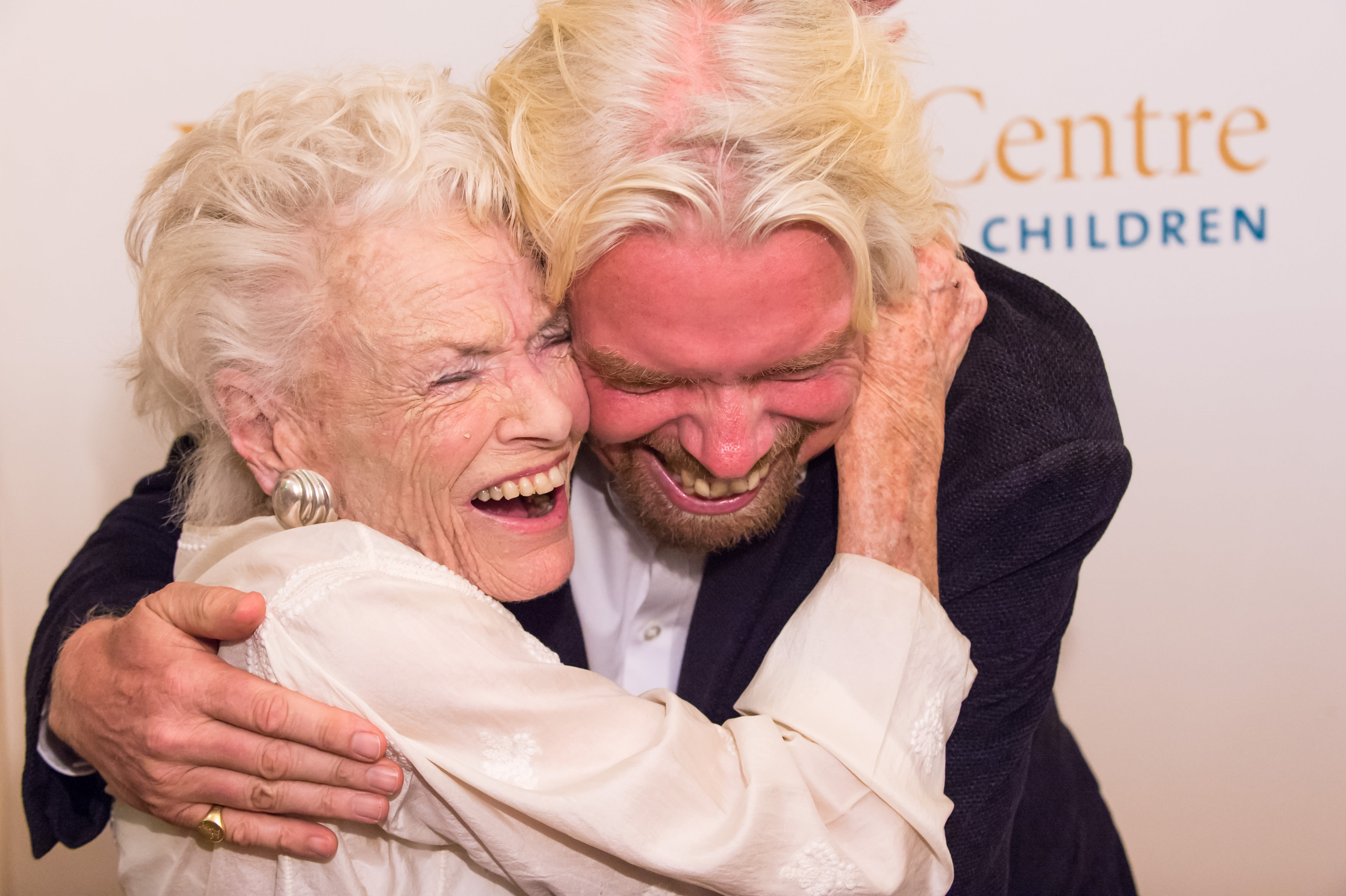 Richard hugging his mum Eve