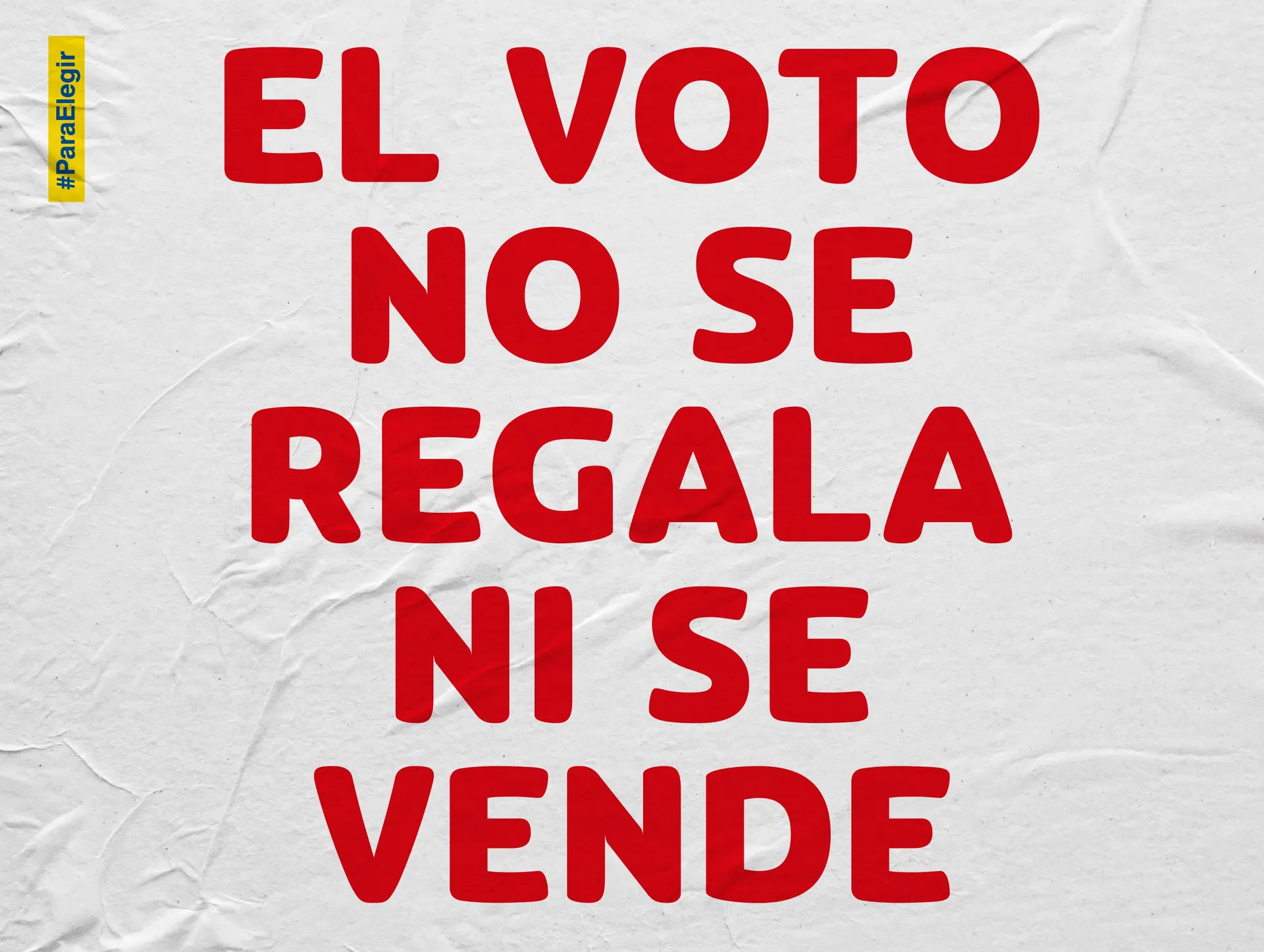 ¡No vender el voto! La consigna de los jóvenes en regiones
