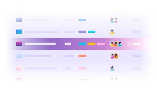 Ilustração que mostra a visualização em formato Tabela