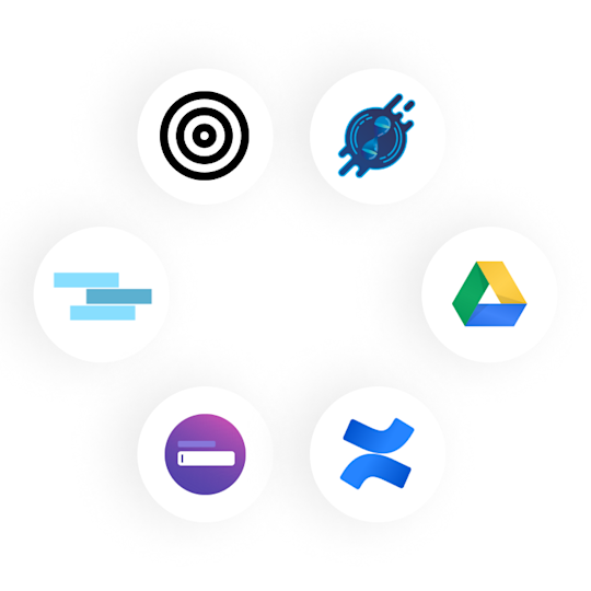 A graphic illustrating some of the apps and power-ups useful for personal productivity that Trello can connect with.