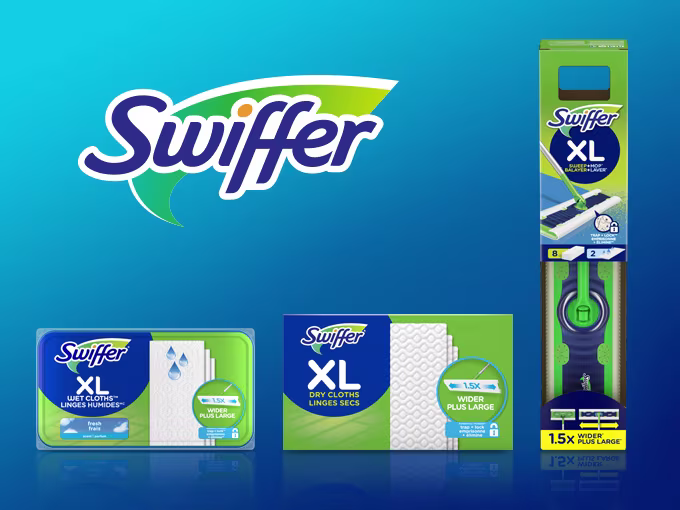 Recharges de linges secs grands formats pour balai Swiffer – Produits de la gamme