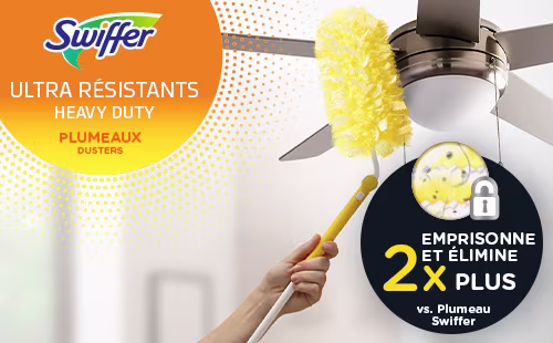 Ensemble de départ pour plumeaux Swiffer Ultra résistants – 2 fois plus de fibres pour emprisonner et éliminer vs le plumeau Swiffer