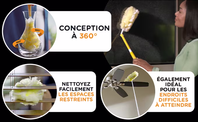 Swiffer Duster Multi-Surface Heavy Duty Refills - 360 Design, Easily Clean In Tight Spaces, Also Great For Hard To Reach Spaces